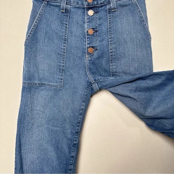 AG Womens 27R Etta Fatigue Button Fly Crop Flare Jeans - Picture 8 of 16